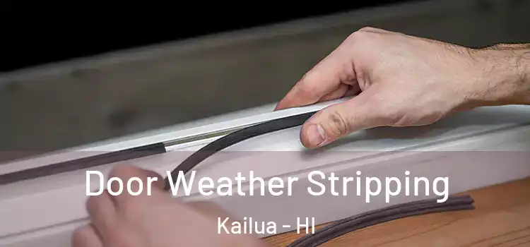 Door Weather Stripping Kailua - HI